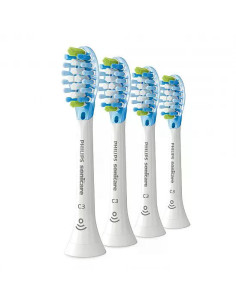 Комплект от 4 броя накрайници C3 Premium Plaque Defence HX9044/87 за електрически четки за зъби Philips Sonicare, твърдост на