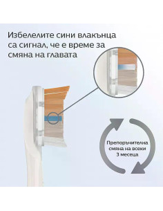 Комплект от 2 броя накрайници А3 Premium All-in-one HX9092/87 за електрически четки за зъби Philips Sonicare, твърдост на кос 2