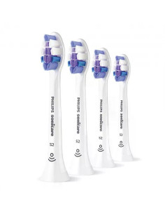 Комплект от 4 броя накрайници S2 Sensitive HX6054/87 за електрически четки за зъби Philips Sonicare, супер меки, за чувствите