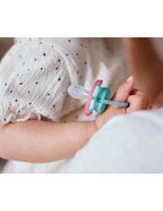 Ортодонтични залъгалки Philips-Avent Ultra Air, 2 броя, със стерилизаторна кутия, тигър/заек, 18м+