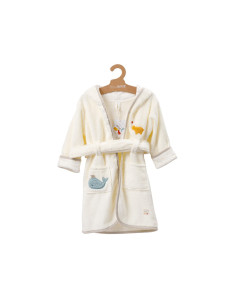 babyFEHN - Бебешки хавлиен халат FehnNATUR, 80 см., 6+м. 2