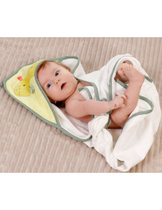 babyFEHN - Бебешка хавлия Дино Happy Dino, 80 х 80 см 2