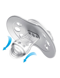 Силиконова залъгалка Lovi Botanic, момче, 3-6 м, 2 броя