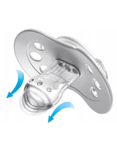 Силиконова залъгалка Lovi Salt - Pepper, 6-18м, 2 броя