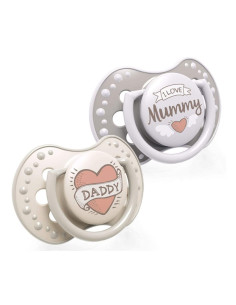 Силиконова залъгалка Lovi I Love, 2 броя, 0-3м 2