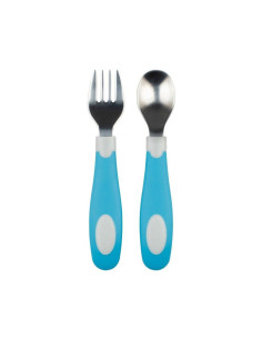 Комплект виличка и лъжичка Dr. Browns, син 2