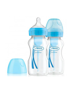 Бебешко пластмасово шише Dr. Browns Options+ РР, 270 мл, 2 броя, синьо 2
