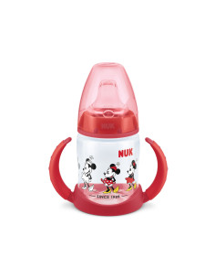 Бебешко шише Nuk First Choice Temperature control, 150мл със силиконов накрайник за сок, Minnie, 6-18м 2