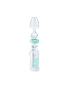 Бебешко шише Nuk First Choice Temperature control, Anti-Colic Professional, 300мл, силикон, зелено, 0-6м