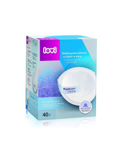 Подплънки за кърма Lovi Discreet Elegance, бели, 40 броя