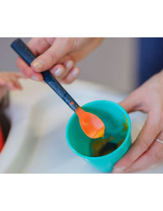 Термосензорни лъжици с антибактериално покритие Tommee Tippee Bacshield, 4м+, 4 броя