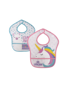 Лигавник с джобче и велкро Lorelli Girl, 2 броя 2