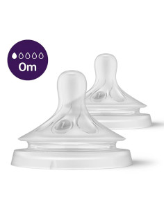 Биберон за хранене без протичане 0м+ Philips-Avent Natural Response 3.0, 2 броя, поток 1