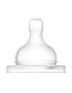 Силиконов биберон за хранене Philips-Avent Anti-colic 3.0, поток 2, 1м+