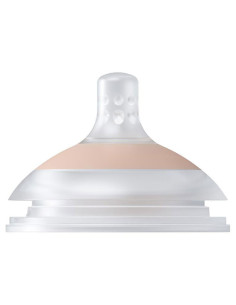 Силиконов биберон за хранене Lovi Mammafeel, LOW, 3м+