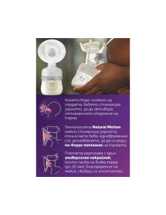 Комплект двойна електрическа помпа за кърма Philips-Avent Natural Motion Advanced с 2 броя шишета 125мл с биберон Natural Res 2