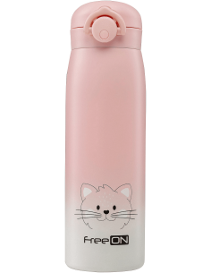 FREEON Термос 480мл., неръждаема стомана, розов