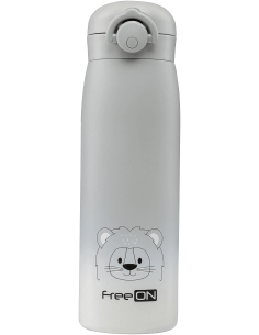 FREEON Термос 480мл, неръждаема стомана, сив