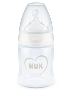 NUK First Choice РР Шише Temperature control 150мл. силиконов биберон 0-6 мес. ПРОМО- без опаковка