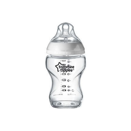 Комплект от 2 броя бебешки шишета за хранене Tommee Tippee Natural Start САМОСТЕРИЛИЗИРАЩО, 260 мл, с биберон с бавен поток 0м+ 