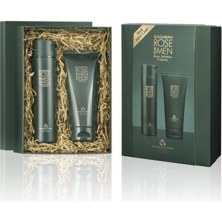 "Bulgarian Rose for men" ПОДАРЪЧЕН КОМПЛЕКТ (ДУШ ГЕЛ, ГЕЛ ЗА БРЪСНЕНЕ)