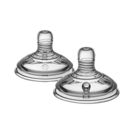 Комплект от 2 броя Биберони Tommee Tippee Natural Start VARIFLOW, с променлив поток, подходящи за бебета на възраст 0+ месеца