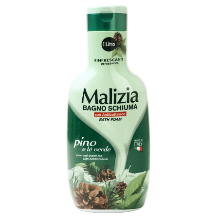 Malizia ревитализираща душ-пяна Pine and Green Tea 1000мл