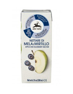 Нектар от ябълки и боровинки - био, Alce Nero, 200 мл