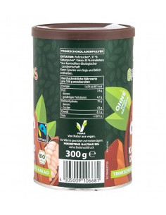 Разтворимо какао на прах - био - 300 г 2