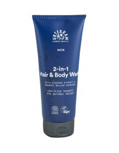 Шампоан и душ гел 2 в 1 за мъже - био, Urtekram, 200 мл