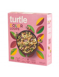 Безглутенова зърнена закуска Цветни кръгчета - био, Turtle, 40 г /300 г