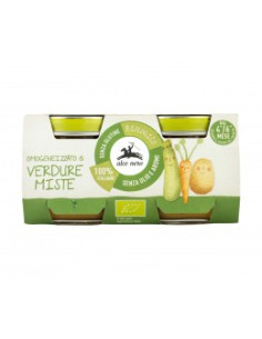 Био бебешко пюре – Зеленчуков микс – 2 х 80 г