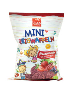 Мини оризовки с микс от плодове - био, Linea Natura, 40 г