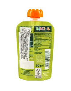 Плодово пюре - ябълка и манго - био - 90 г 2