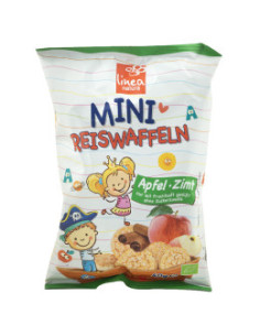 Мини оризовки с ябълка и канела - био, Linea Natura, 40 г
