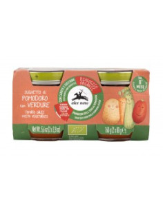 Доматен сос със зеленчуци за бебета над 8 месеца - био, Alce Nero, 160 г
