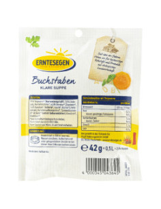 Микс за бистра супа Букви - био, Erntesegen, 42 г 2