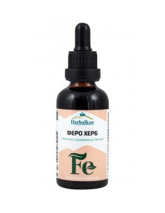 Феро Херб, желязосъдържащи билки, Herbalkan, 50 мл
