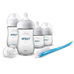 Комплект за новородено Philips AVENT Natural SCD301/01 с 4 шишета за хранене и залъгалка