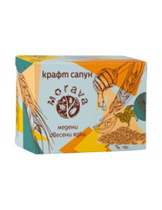 Натурален ръчно направен сапун Медени овесени ядки, Морава, 100 г