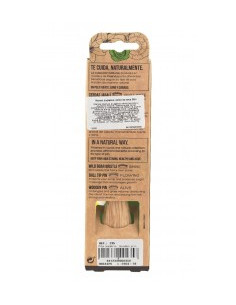 Малка овална дървена четка за коса с дървени бодли 2