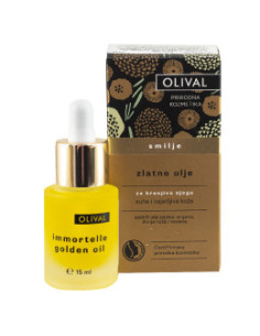 Златно масло за лице с безсмъртниче - 15 мл