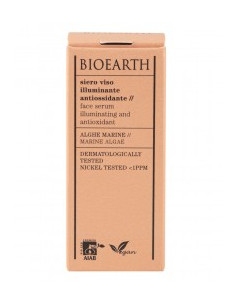 Антиоксидантен озаряващ серум за лице - био, Bioearth, 5 мл