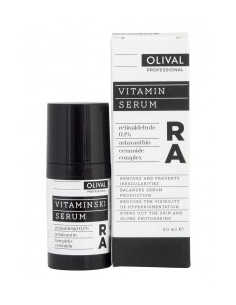 Нощен витаминен серум за лице RA, Olival, 30 мл