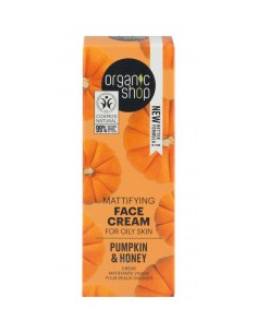 Крем за мазна кожа с матов ефект Тиква и мед, Organic Shop, 50 мл