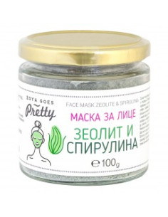 Маска за лице Зеолит и спирулина, Zoya Goes Pretty , 100 г