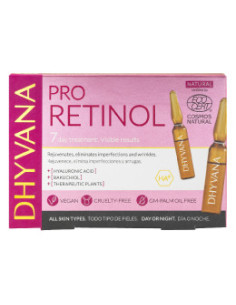 Ампули за лице Pro Retinol, Dhyvana, 7 бр 2