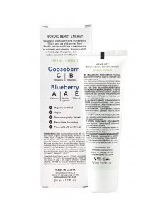 Балансиращ и овлажняващ крем за лице ACNE ACT - био, Mossa, 50 мл 2