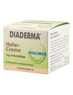 Крем за лице с масло от овесени ядки и хиалурон, DIADERMA, 50 мл