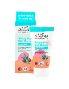 Крем за лице за чувствителна кожа Simply pure, Alviana, 50 мл